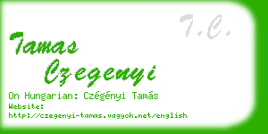 tamas czegenyi business card