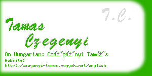 tamas czegenyi business card